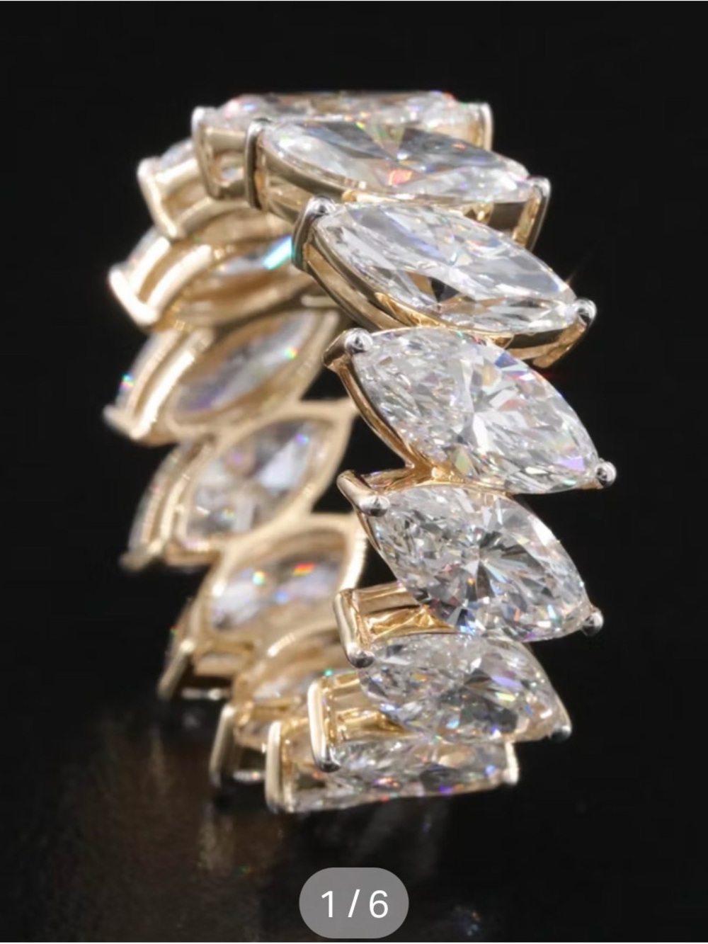 14K 8.75 CTW Lab Grown Diamond Eternity Band